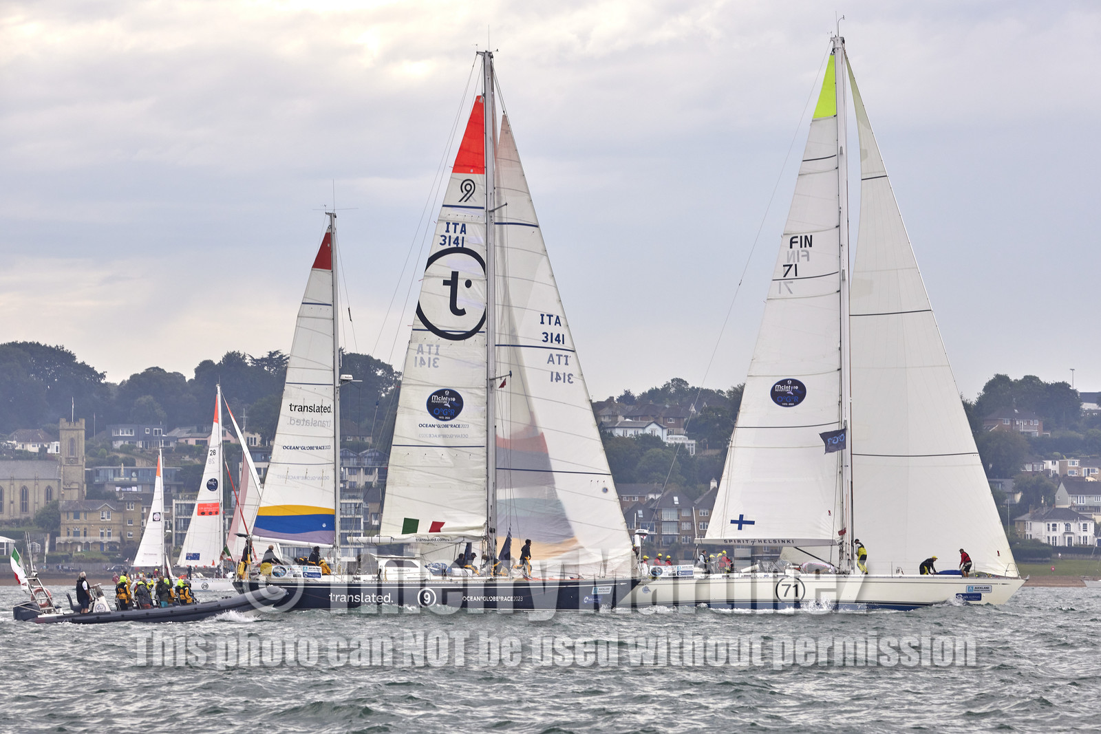 23_19574   © Thierry Martinez.SOUTHAMPTON,  - UK 10 septembre 2023.OCEAN GLOBE RACE 2023.Start Leg 1 : Southampton ( UK)   Cape Town ( South Africa)