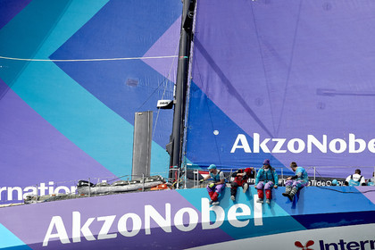 team AkzoNobel  in Volvo Ocean Race 2017-18.