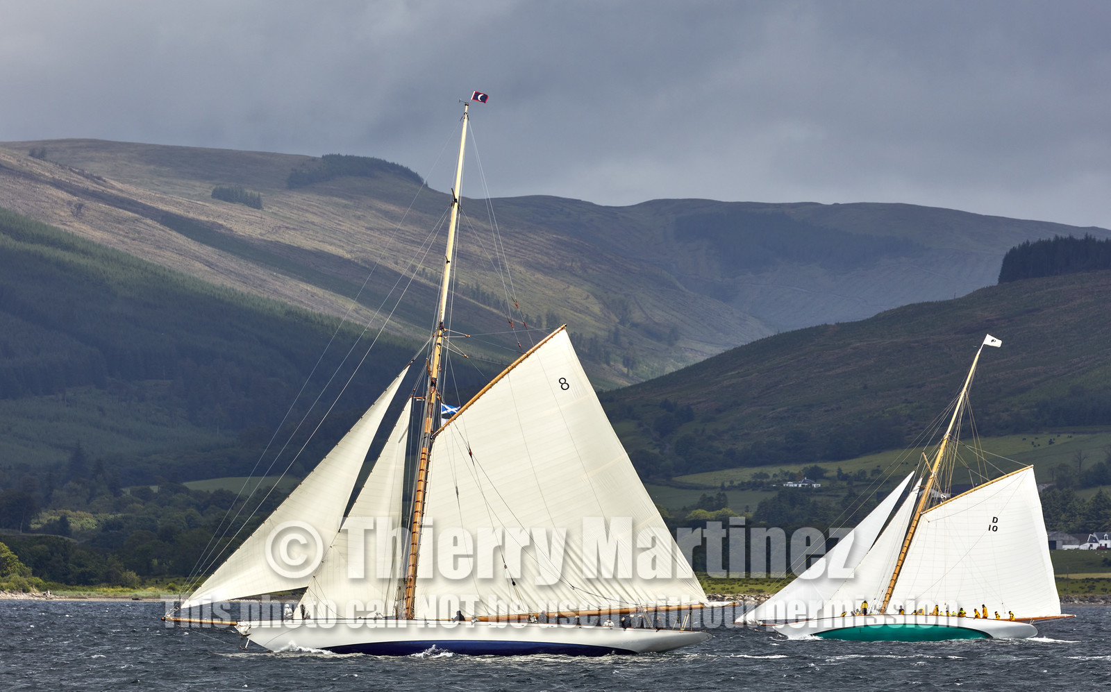 22_17006   © Thierry Martinez.FAIRLIE,SCOTLAND - UK 12th June 20222022 RICHARD MILLE FIFE REGATTA.Day 2 : LARGS to ROTHESAY