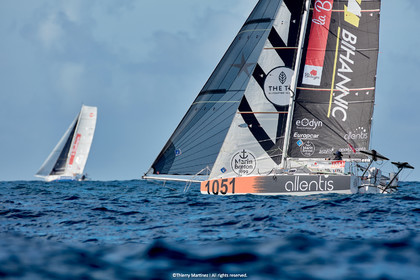 23_22821   © Thierry Martinez. LES SABLES D'OLONNE, 85 - FRANCE 25 septembre 2023.Départ MINI TRANSAT 2023. Départ du Dimanche 24 septembre retardé au Lundi 25 Sept .Les Sables d’Olonne (FRA)    Santa Cruz de la Palma ( Canaries)    St François ( Guadeloupe): 4050 NM.