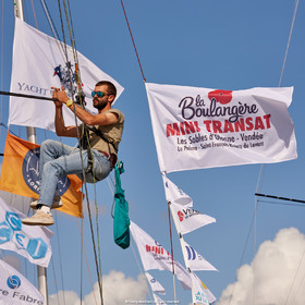 23_21005   © Thierry Martinez. LES SABLES D'OLONNE, 85 - FRANCE 22 septembre 2023.MINI TRANSAT 2023. Départ le 24 septembre.Les Sables d’Olonne (FRA)    Santa Cruz de la Palma ( Canaries)    St François ( Guadeloupe): 4050 NM.