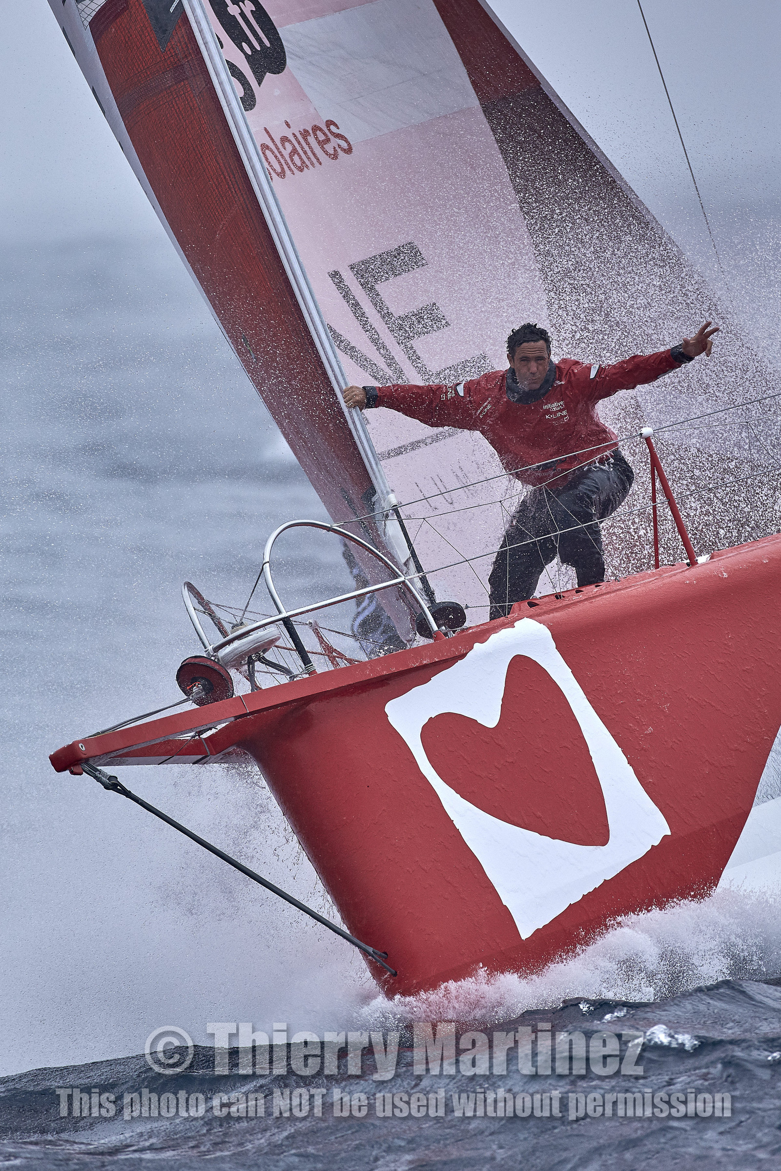 16_40245  ©Th.Martinez Sea&Co.  ILE DE GROIX - - FRANCE. 3 Août 2016. .Tanguy De Lamotte (FRA), a bord de l'IMOCA Initiatives-Coeur au large de l'Ile de Groix (FRA) en préparation du Vendée Globe 2016-17.