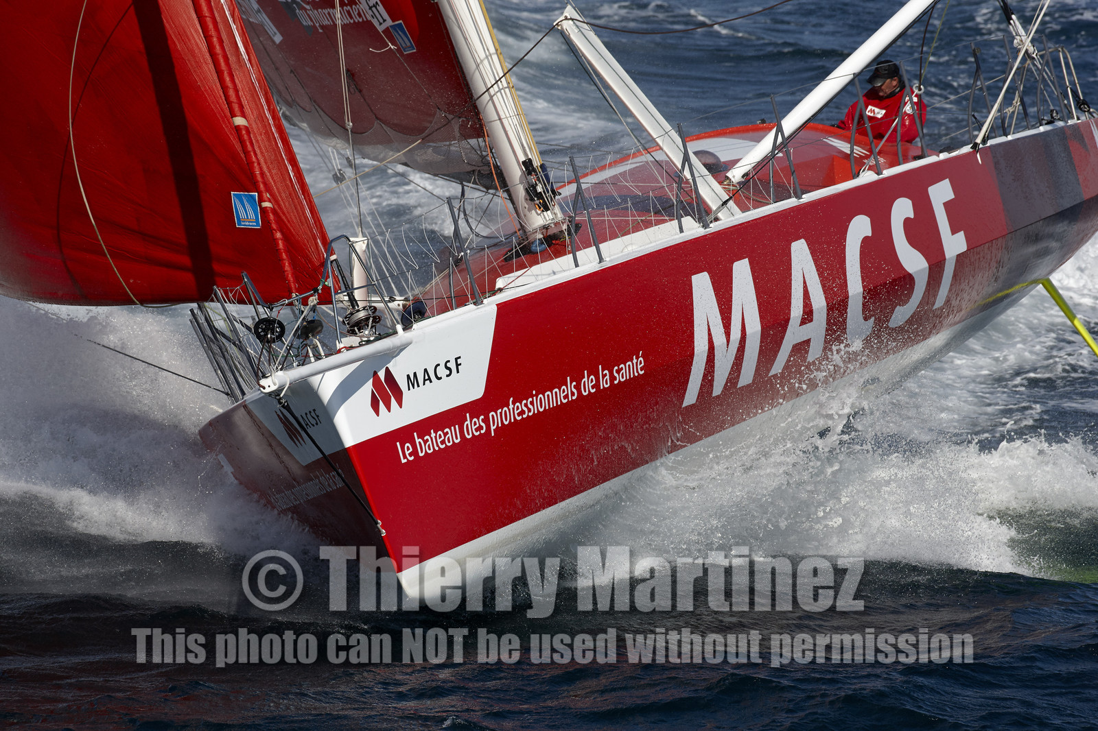 MACSF , Bertrand de Broc et Marc Guillemot avant la Transat Jacques Vabre 2015.