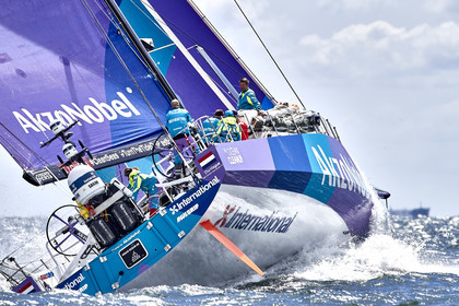 team AkzoNobel  in Volvo Ocean Race 2017-18.