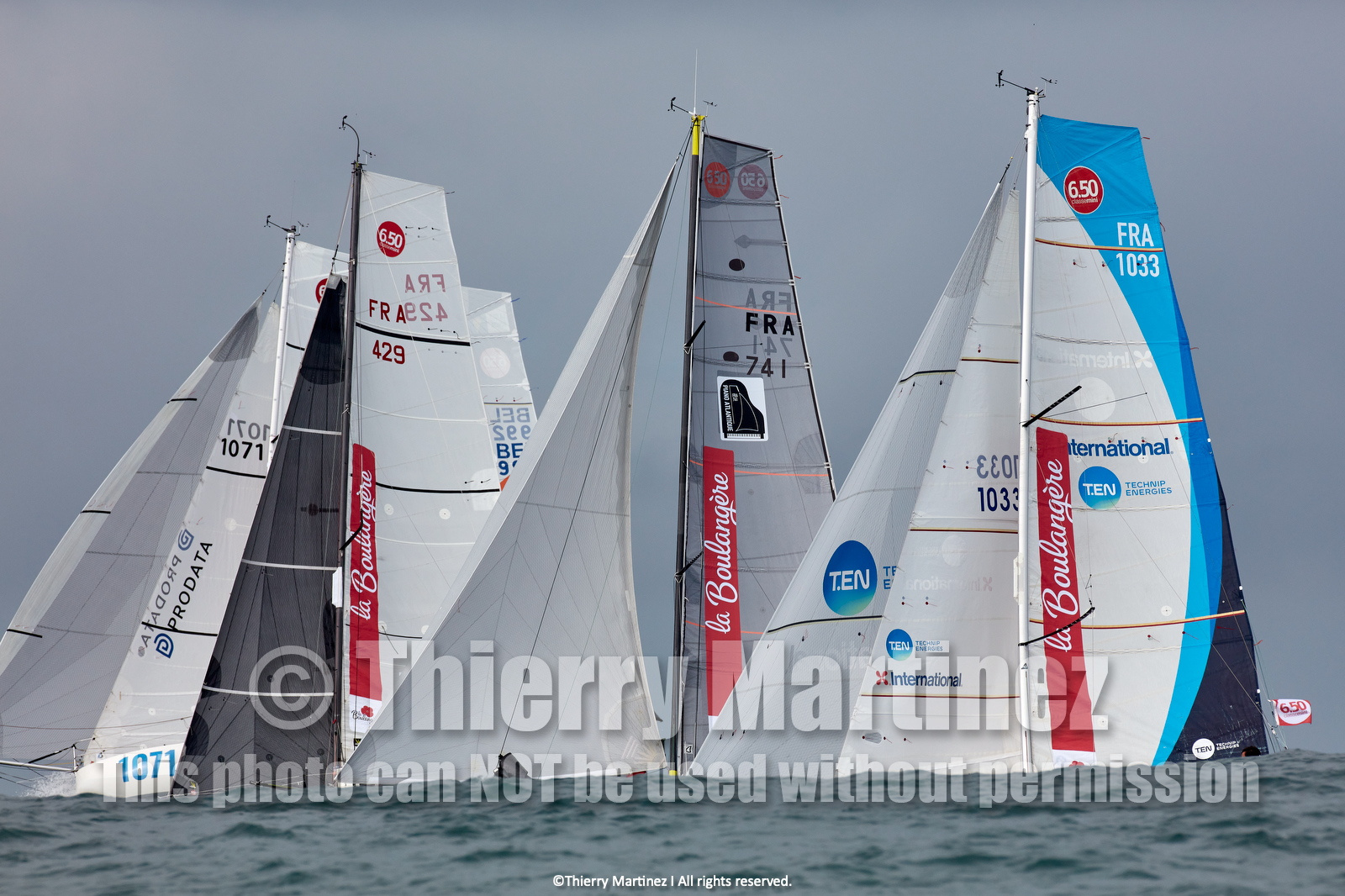 23_22416   © Thierry Martinez. LES SABLES D'OLONNE, 85 - FRANCE 25 septembre 2023.Départ MINI TRANSAT 2023. Départ du Dimanche 24 septembre retardé au Lundi 25 Sept .Les Sables d’Olonne (FRA)    Santa Cruz de la Palma ( Canaries)    St François ( Guadeloupe): 4050 NM.
