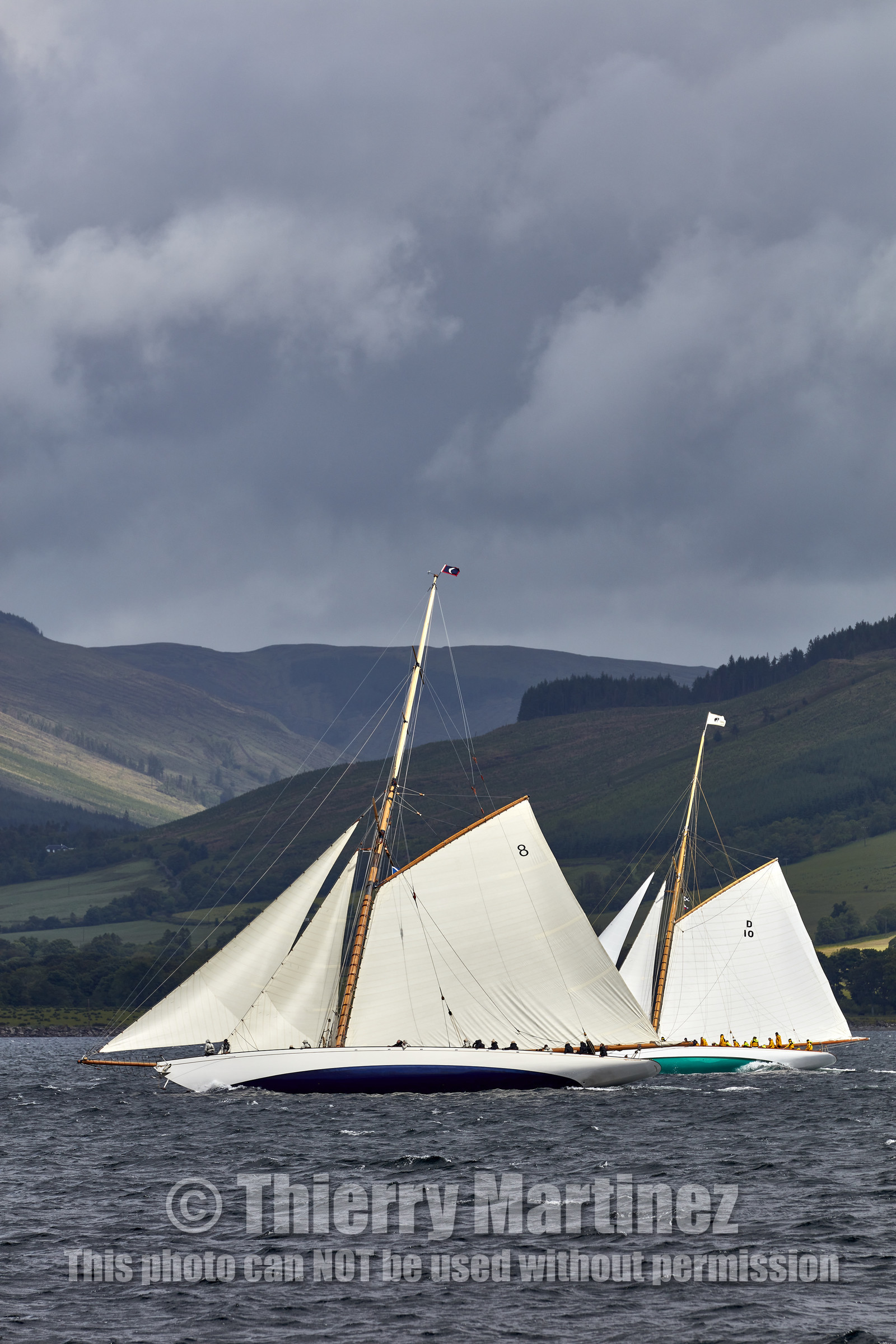 22_17006   © Thierry Martinez.FAIRLIE,SCOTLAND - UK 12th June 20222022 RICHARD MILLE FIFE REGATTA.Day 2 : LARGS to ROTHESAY