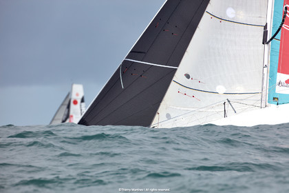 23_22431   © Thierry Martinez. LES SABLES D'OLONNE, 85 - FRANCE 25 septembre 2023.Départ MINI TRANSAT 2023. Départ du Dimanche 24 septembre retardé au Lundi 25 Sept .Les Sables d’Olonne (FRA)    Santa Cruz de la Palma ( Canaries)    St François ( Guadeloupe): 4050 NM.