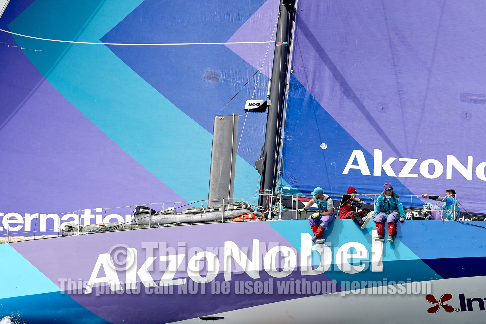 team AkzoNobel  in Volvo Ocean Race 2017-18.