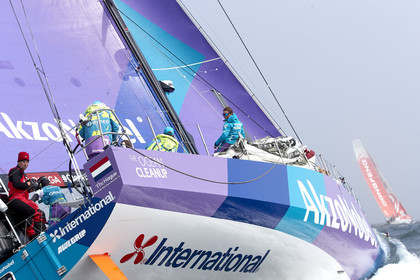 team AkzoNobel  in Volvo Ocean Race 2017-18.
