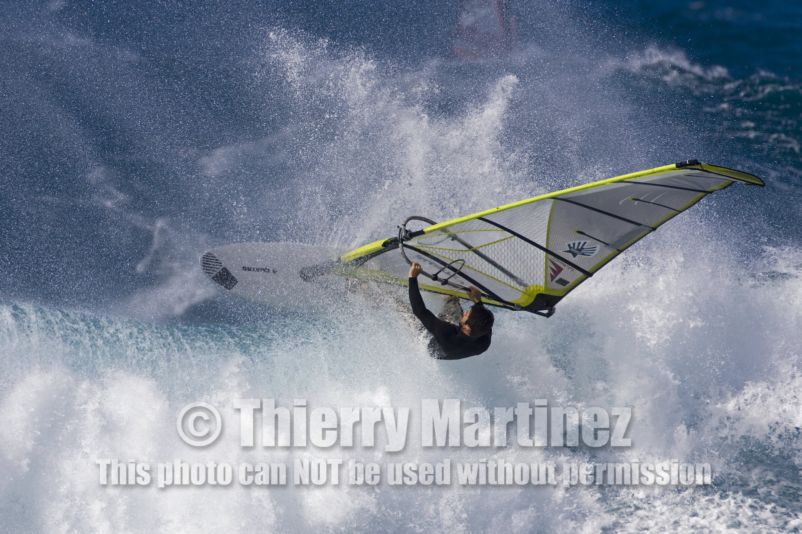 Windsurf in waves at Hookip'a Beach - North Shore Maui - Hawaii.