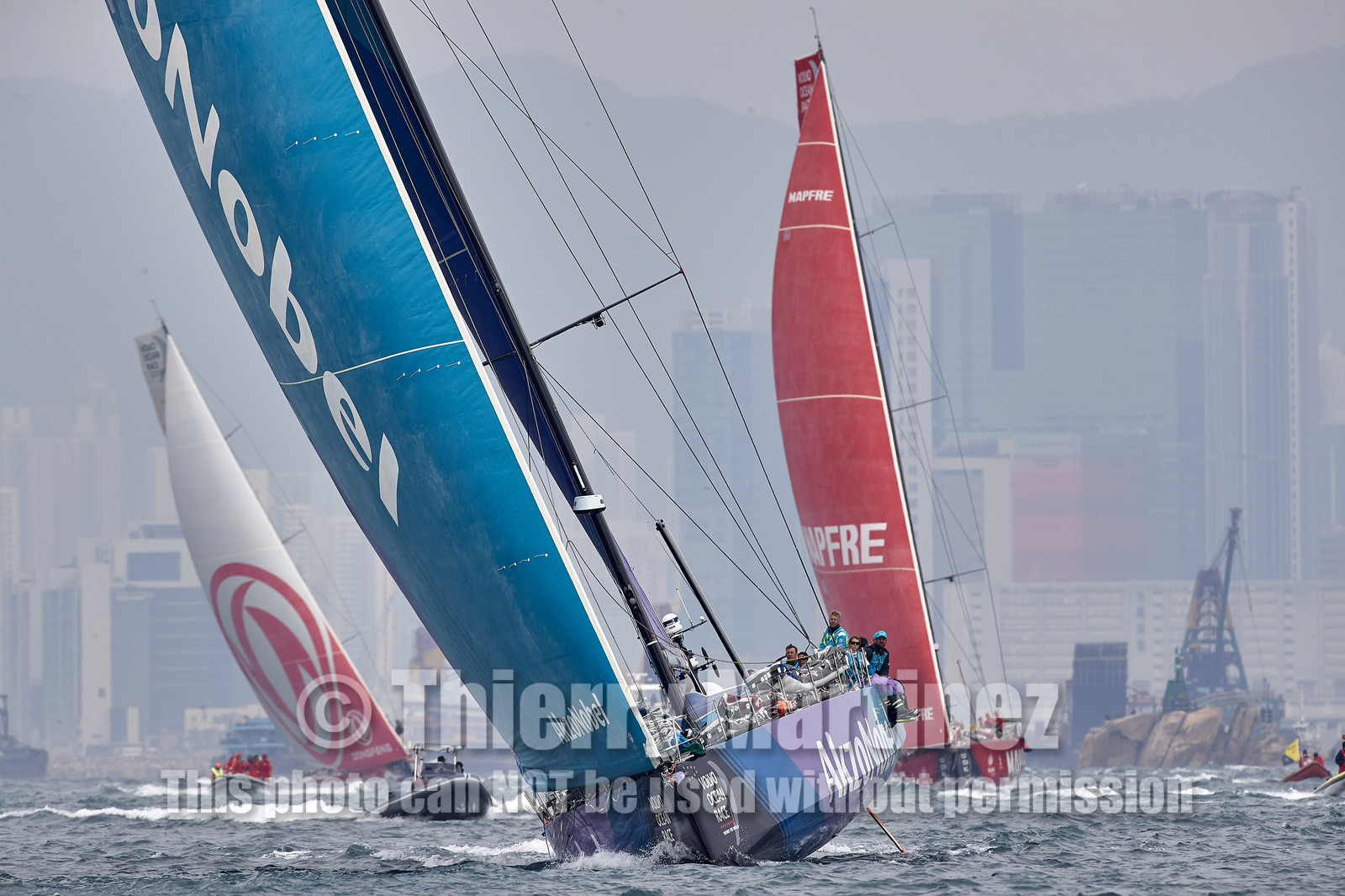 team AkzoNobel  in Volvo Ocean Race 2017-18.