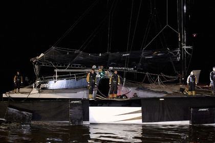MAXI  SPINDRIFT 2 Jules Verne trophy  2015 2016 attempt.