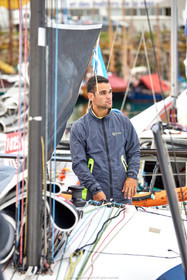 23_21600   © Thierry Martinez. LES SABLES D'OLONNE, 85 - FRANCE 25 septembre 2023.Départ MINI TRANSAT 2023. Départ du Dimanche 24 septembre retardé au Lundi 25 Sept .Les Sables d’Olonne (FRA)    Santa Cruz de la Palma ( Canaries)    St François ( Guadeloupe): 4050 NM.