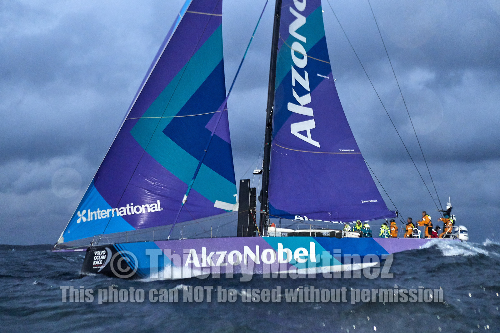 team AkzoNobel  in Volvo Ocean Race 2017-18.