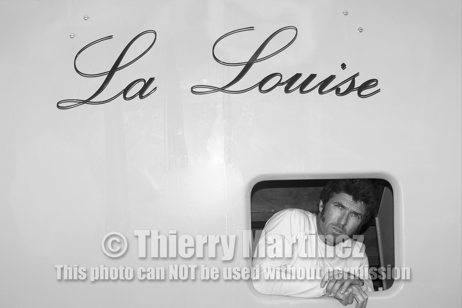 Thierry Dubois (FRA) et son bateau LA LOUISE