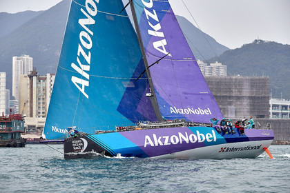 team AkzoNobel  in Volvo Ocean Race 2017-18.