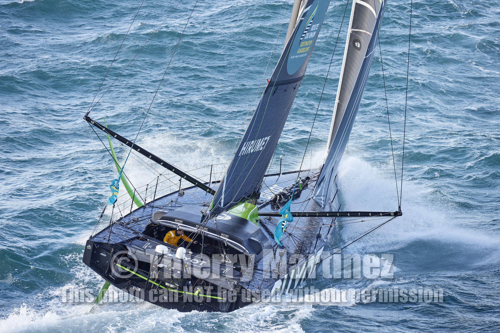 22_39616   © Thierry Martinez.DINARD, FRANCE. 9 Novembre  2022Départ de la 12éme ROUTE DU RHUM, transatlantique course à la voile en solitaire de St Malo(FRA)  à Pointe à Pitre (FRA-Guadeloupe) 3.543 milles nautiques.