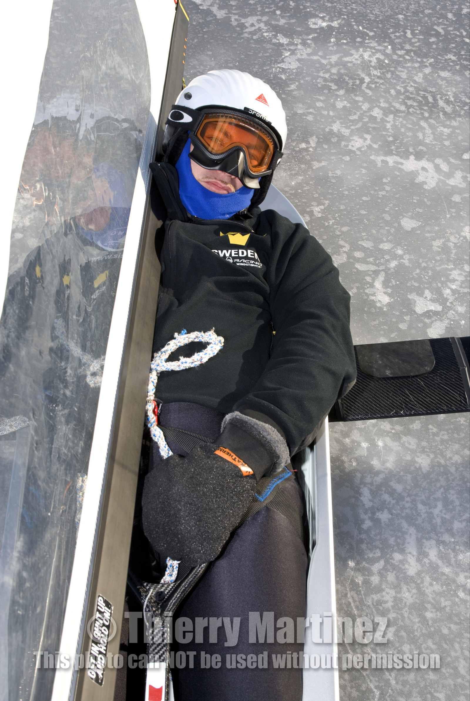 Ice Boats in Stockholm Archipelago - March 2005.
