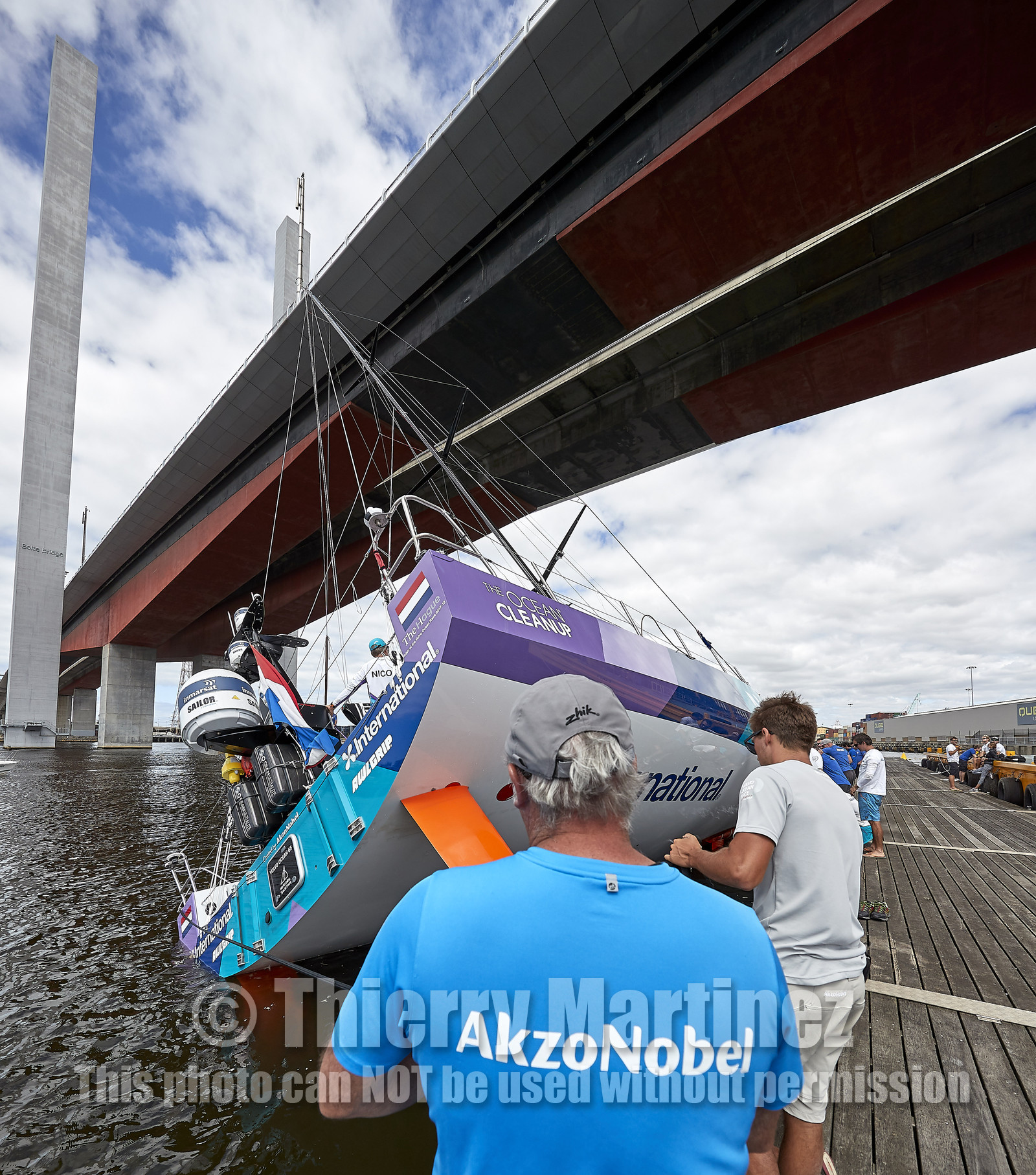team AkzoNobel  in Volvo Ocean Race 2017-18.