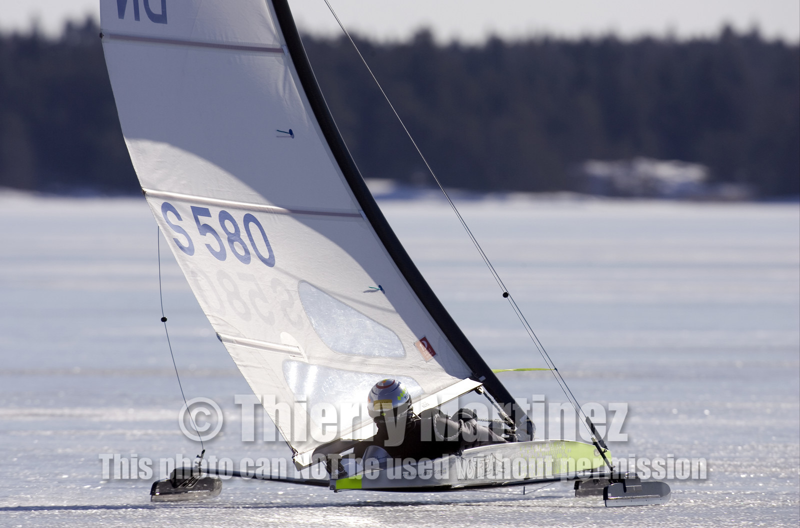 Ice Boats in Stockholm Archipelago - March 2005.