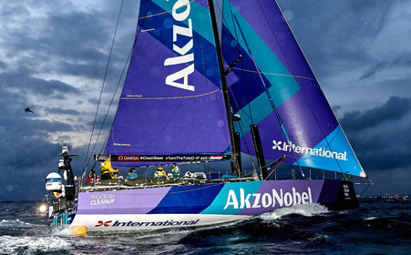team AkzoNobel  in Volvo Ocean Race 2017-18.