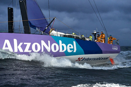 team AkzoNobel  in Volvo Ocean Race 2017-18.