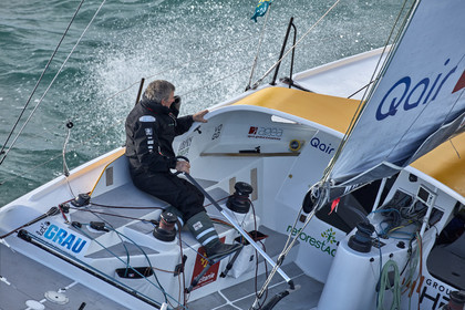 22_39110   © Thierry Martinez.DINARD, FRANCE. 9 Novembre  2022Départ de la 12éme ROUTE DU RHUM, transatlantique course à la voile en solitaire de St Malo(FRA)  à Pointe à Pitre (FRA-Guadeloupe) 3.543 milles nautiques.