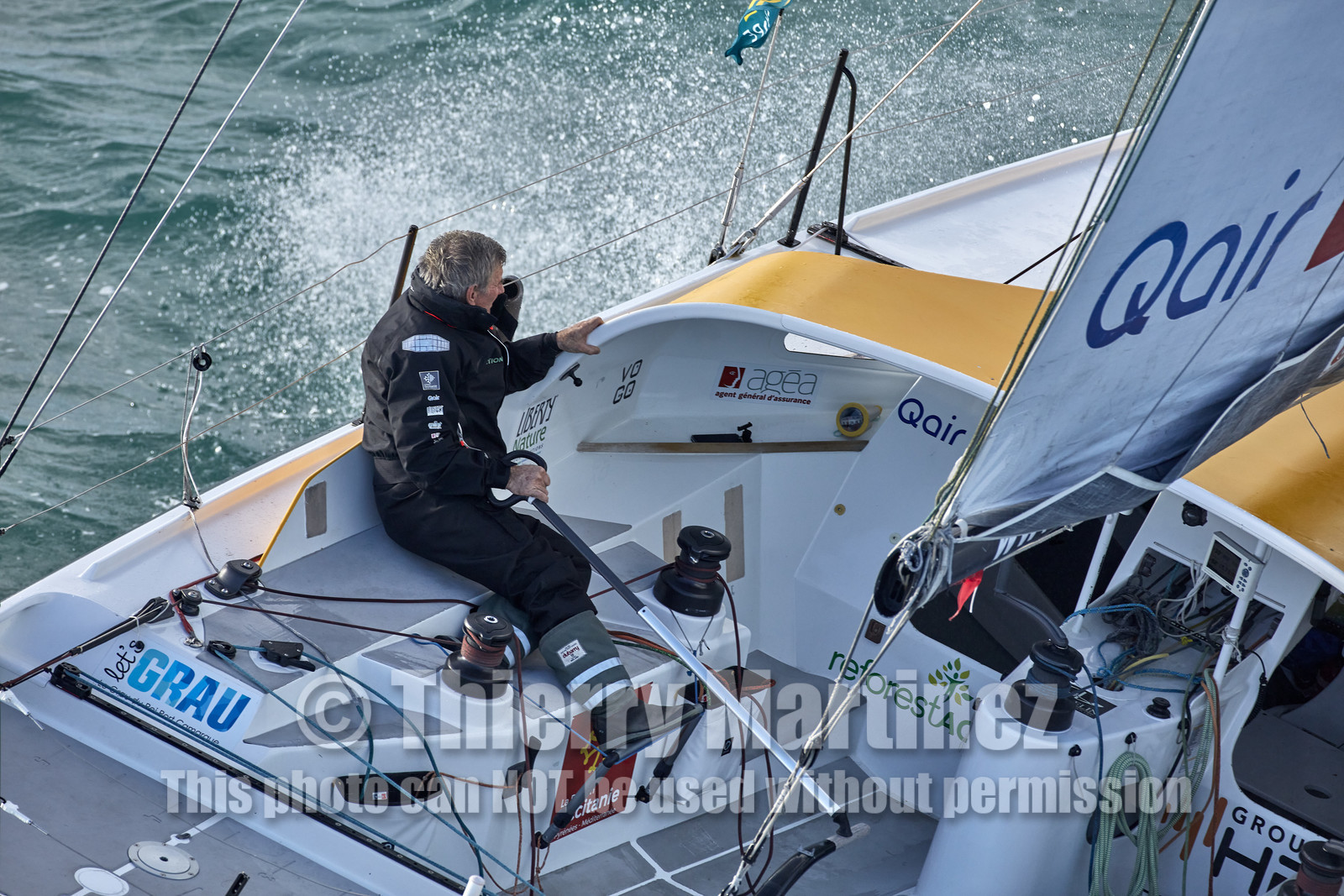 22_39110   © Thierry Martinez.DINARD, FRANCE. 9 Novembre  2022Départ de la 12éme ROUTE DU RHUM, transatlantique course à la voile en solitaire de St Malo(FRA)  à Pointe à Pitre (FRA-Guadeloupe) 3.543 milles nautiques.