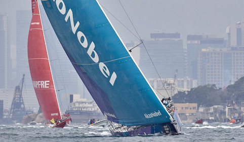 team AkzoNobel  in Volvo Ocean Race 2017-18.