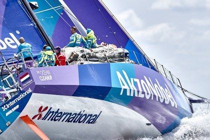 team AkzoNobel  in Volvo Ocean Race 2017-18.