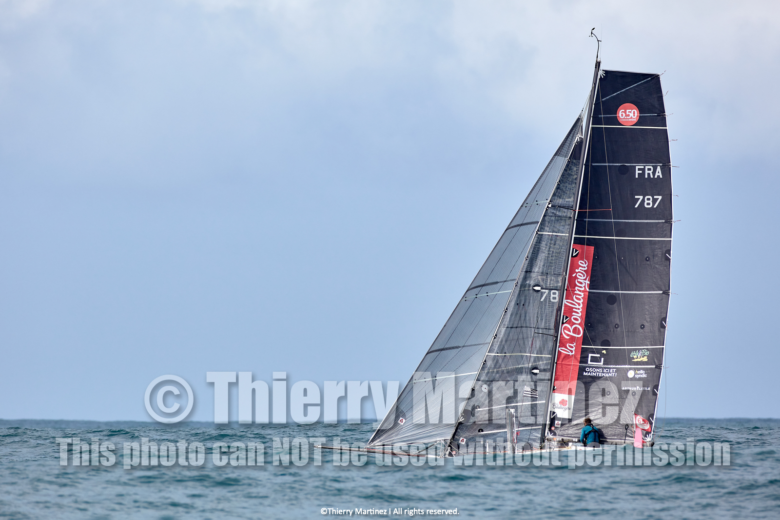 23_22762   © Thierry Martinez. LES SABLES D'OLONNE, 85 - FRANCE 25 septembre 2023.Départ MINI TRANSAT 2023. Départ du Dimanche 24 septembre retardé au Lundi 25 Sept .Les Sables d’Olonne (FRA)    Santa Cruz de la Palma ( Canaries)    St François ( Guadeloupe): 4050 NM.