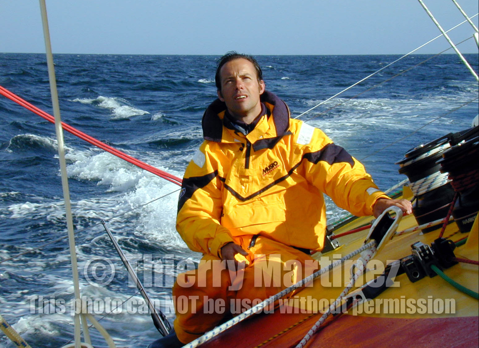 © Thierry Martinez   Sea&Co. Open 60' SODEBO , skipper Thomas Coville ( FRA).La Trinite sur Mer ( FRA), 21 mai 2000, entrainement .