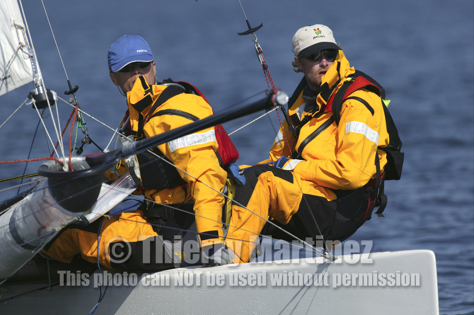 03_3066D © Th.Martinez,STOCKHOLM ARCHIPELAGO SWEDEN, 8 07 03-Archipelago Raid (2003)  Day 1..Team NOKIA-Kempff From left: Magnus Nordstrom (SWE)& Joakim Kempff (SWE)