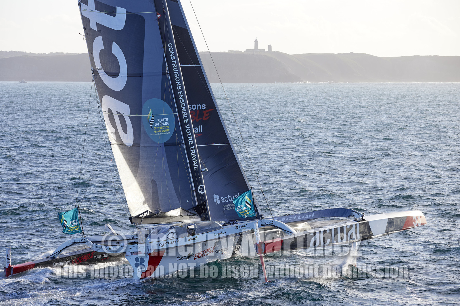 22_38962   © Thierry Martinez.DINARD, FRANCE. 9 Novembre  2022Départ de la 12éme ROUTE DU RHUM, transatlantique course à la voile en solitaire de St Malo(FRA)  à Pointe à Pitre (FRA-Guadeloupe) 3.543 milles nautiques.