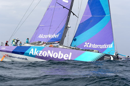 team AkzoNobel  in Volvo Ocean Race 2017-18.