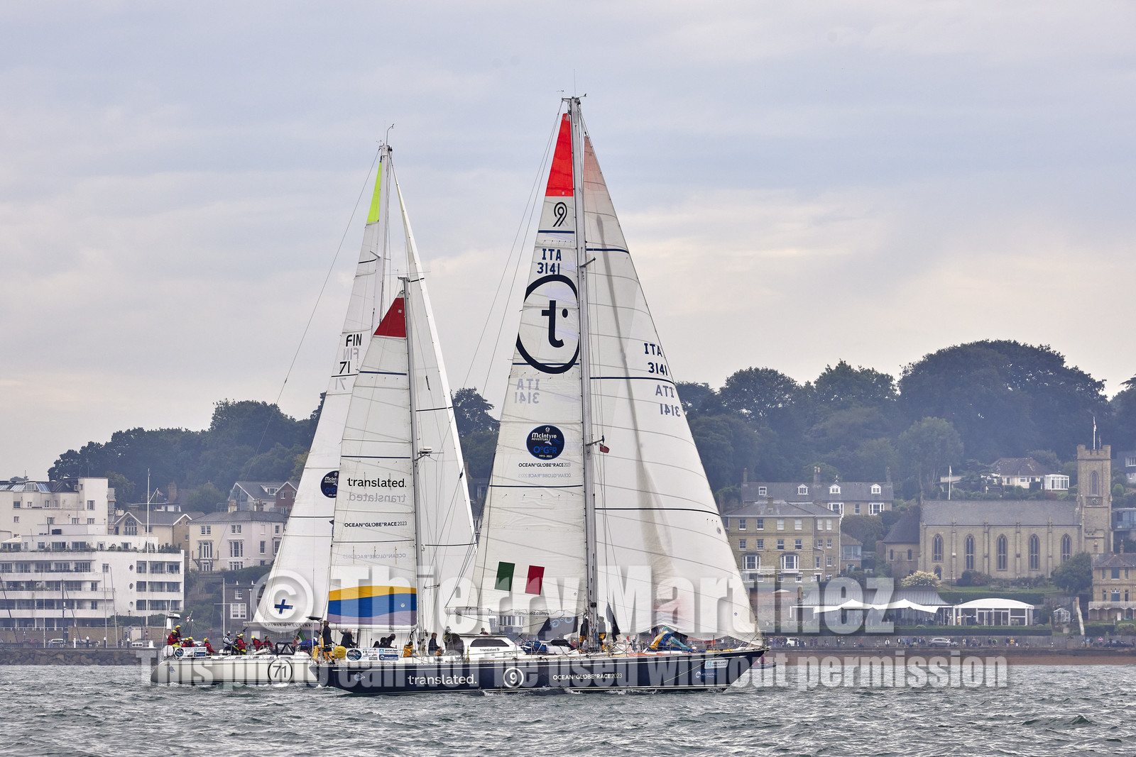 23_19558   © Thierry Martinez.SOUTHAMPTON,  - UK 10 septembre 2023.OCEAN GLOBE RACE 2023.Start Leg 1 : Southampton ( UK)   Cape Town ( South Africa)