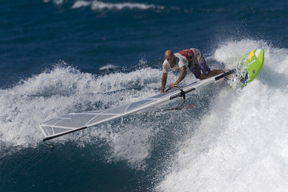 Windsurf in waves at Hookip'a Beach - North Shore Maui - Hawaii.