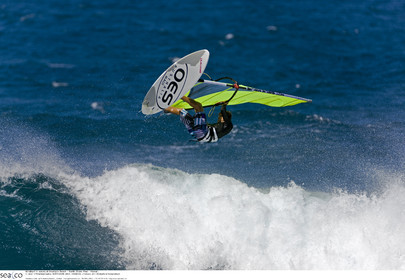 Windsurf in waves at Hookip'a Beach - North Shore Maui - Hawaii.