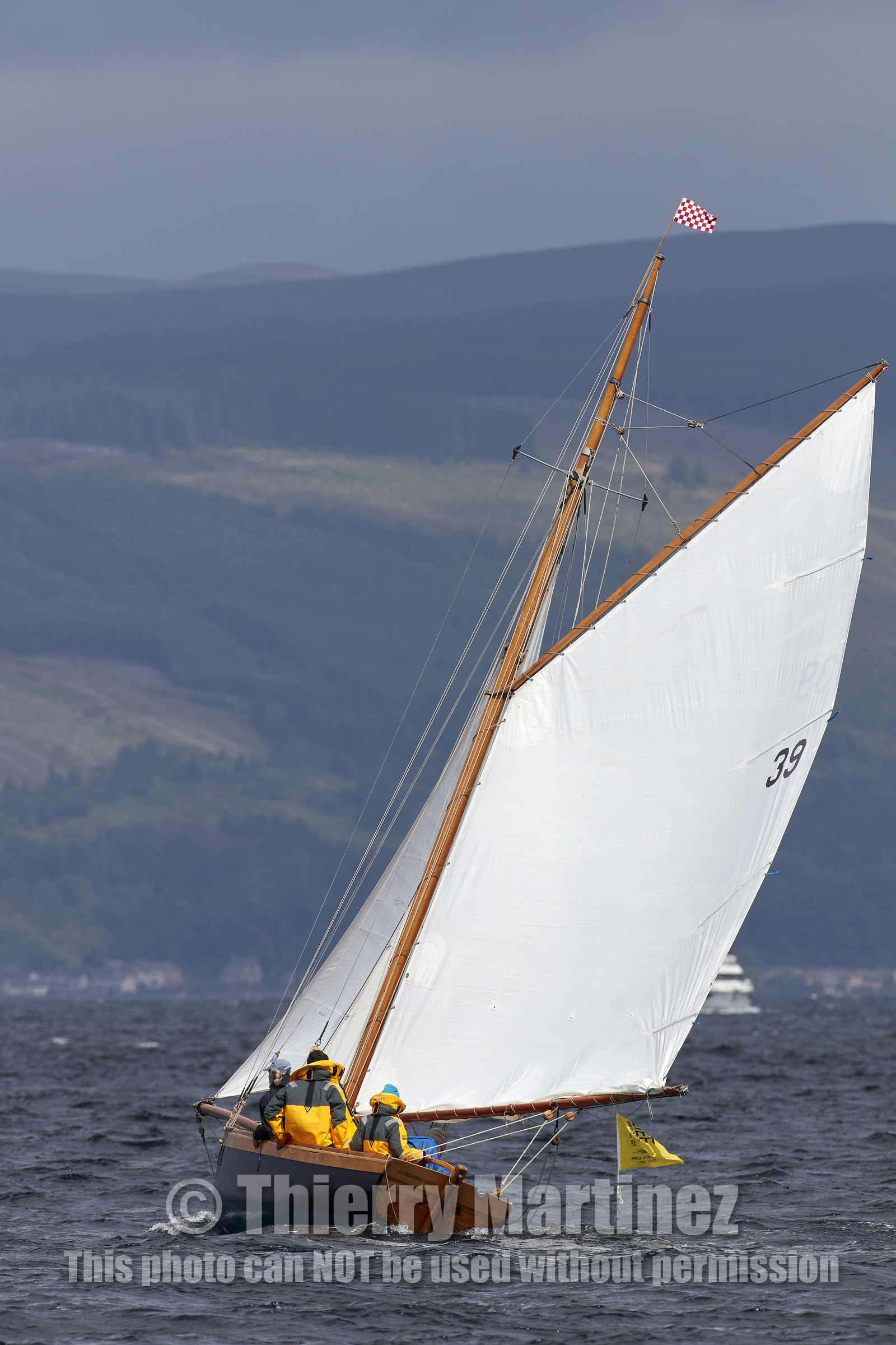 22_17006   © Thierry Martinez.FAIRLIE,SCOTLAND - UK 12th June 20222022 RICHARD MILLE FIFE REGATTA.Day 2 : LARGS to ROTHESAY