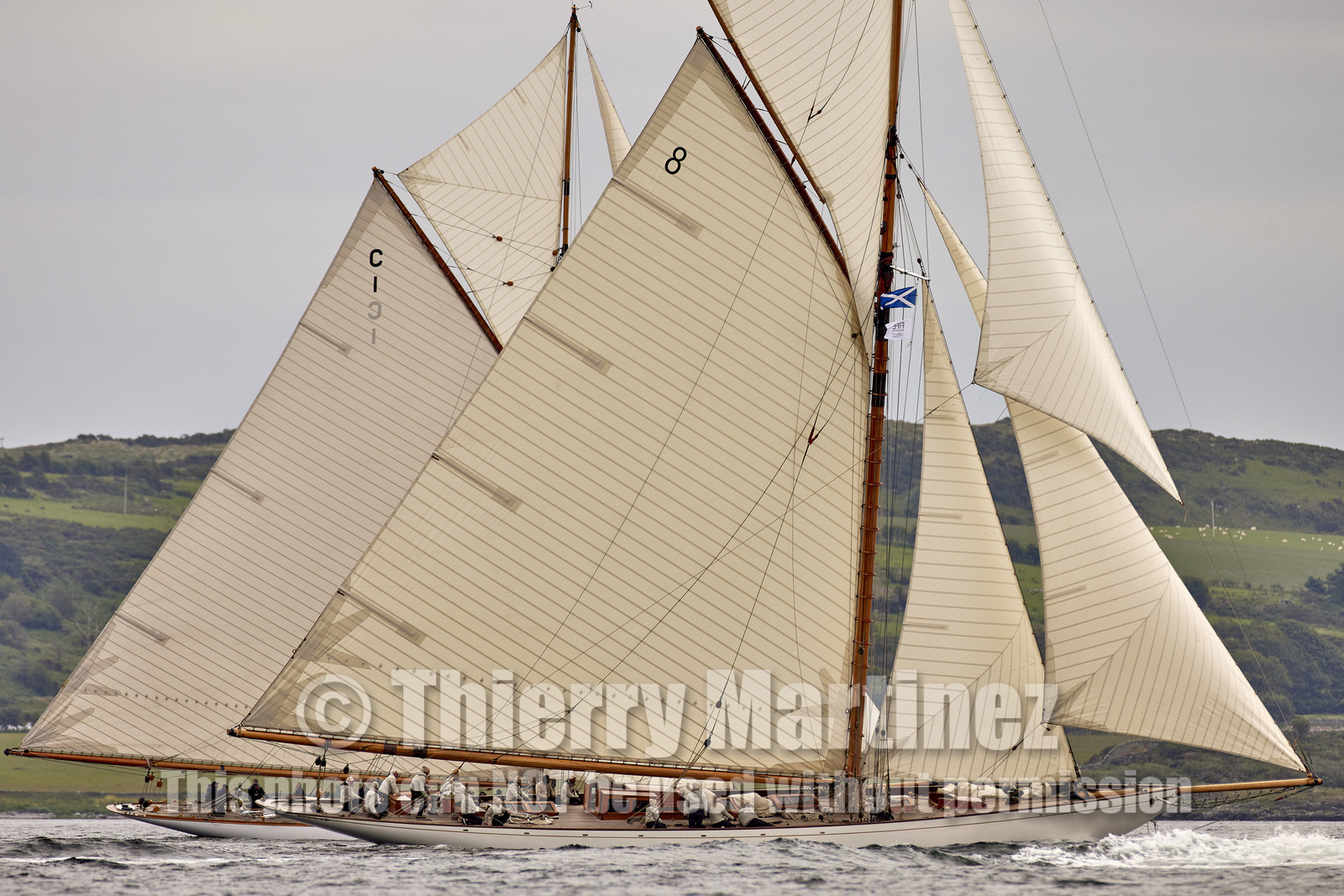 22_22738  © Thierry Martinez.FAIRLIE,SCOTLAND - UK 14th June 20222022 RICHARD MILLE FIFE REGATTA.Day 4 :ROTHESAY (ISLE OF BUTE) to PORTAVADIE.