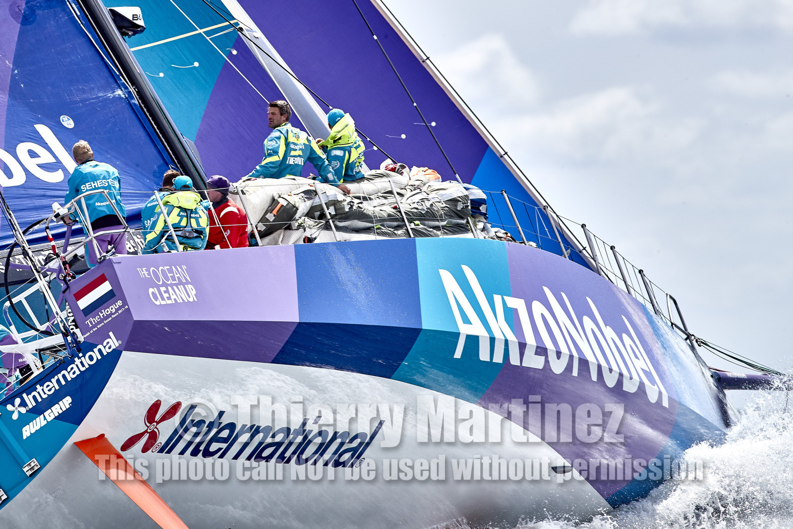 team AkzoNobel  in Volvo Ocean Race 2017-18.