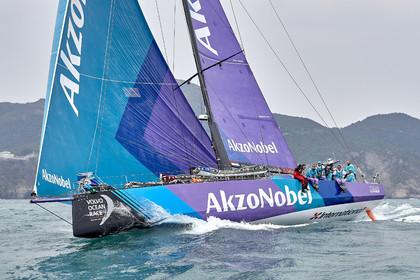 team AkzoNobel  in Volvo Ocean Race 2017-18.