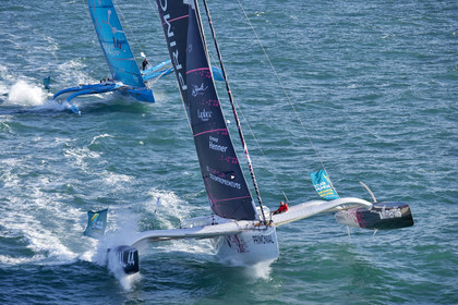 22_39759   © Thierry Martinez.DINARD, FRANCE. 9 Novembre  2022Départ de la 12éme ROUTE DU RHUM, transatlantique course à la voile en solitaire de St Malo(FRA)  à Pointe à Pitre (FRA-Guadeloupe) 3.543 milles nautiques.