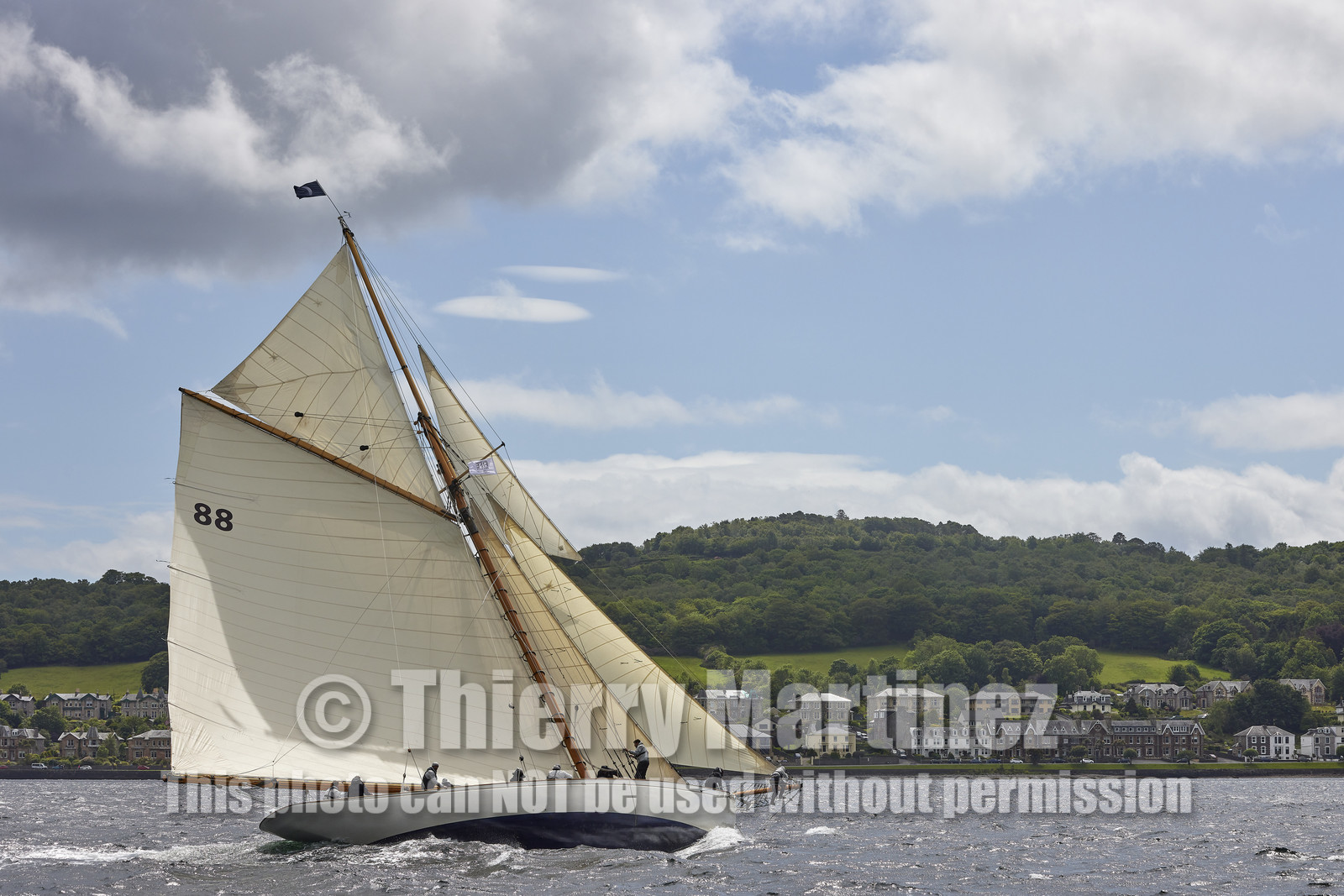 22_17006   © Thierry Martinez.FAIRLIE,SCOTLAND - UK 12th June 20222022 RICHARD MILLE FIFE REGATTA.Day 2 : LARGS to ROTHESAY