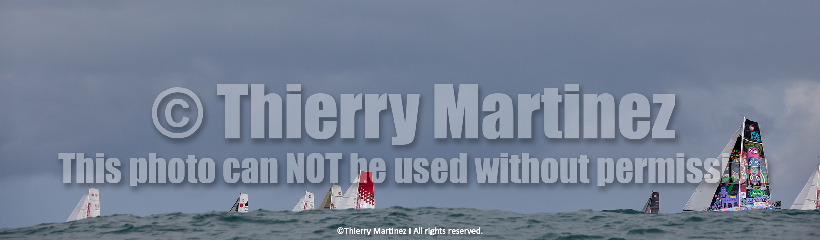 23_21983   © Thierry Martinez. LES SABLES D'OLONNE, 85 - FRANCE 25 septembre 2023.Départ MINI TRANSAT 2023. Départ du Dimanche 24 septembre retardé au Lundi 25 Sept .Les Sables d’Olonne (FRA)    Santa Cruz de la Palma ( Canaries)    St François ( Guadeloupe): 4050 NM.