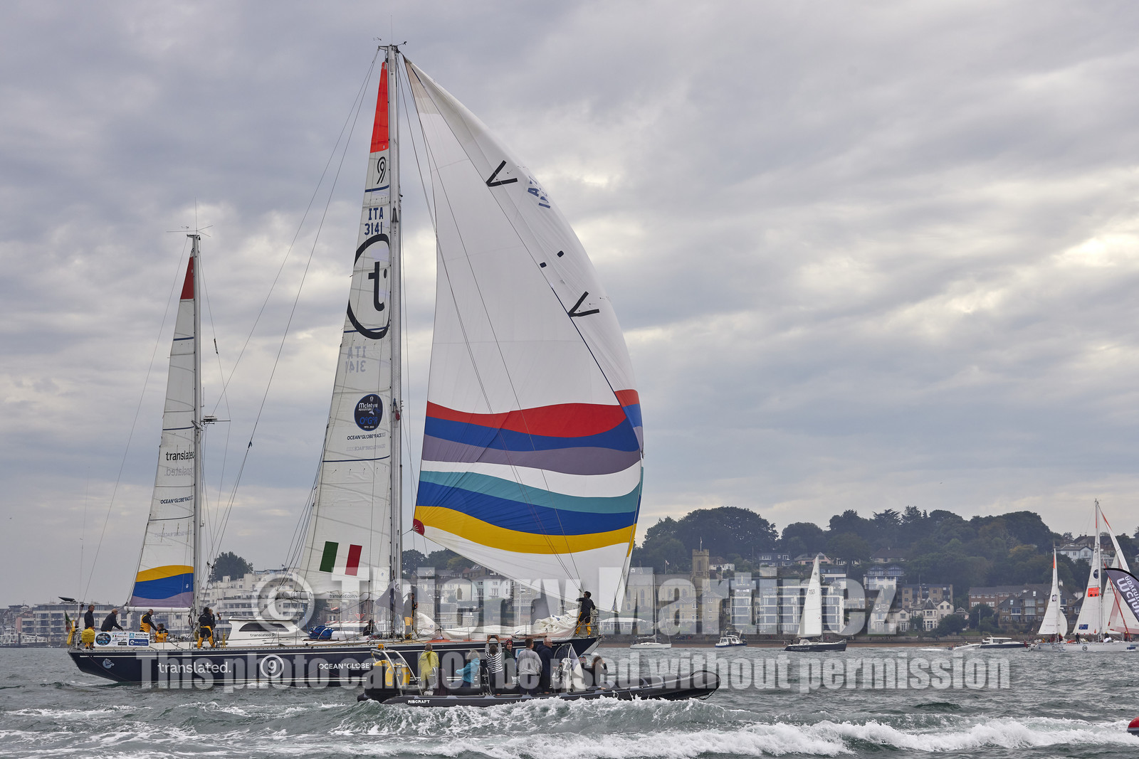 23_19587   © Thierry Martinez.SOUTHAMPTON,  - UK 10 septembre 2023.OCEAN GLOBE RACE 2023.Start Leg 1 : Southampton ( UK)   Cape Town ( South Africa)