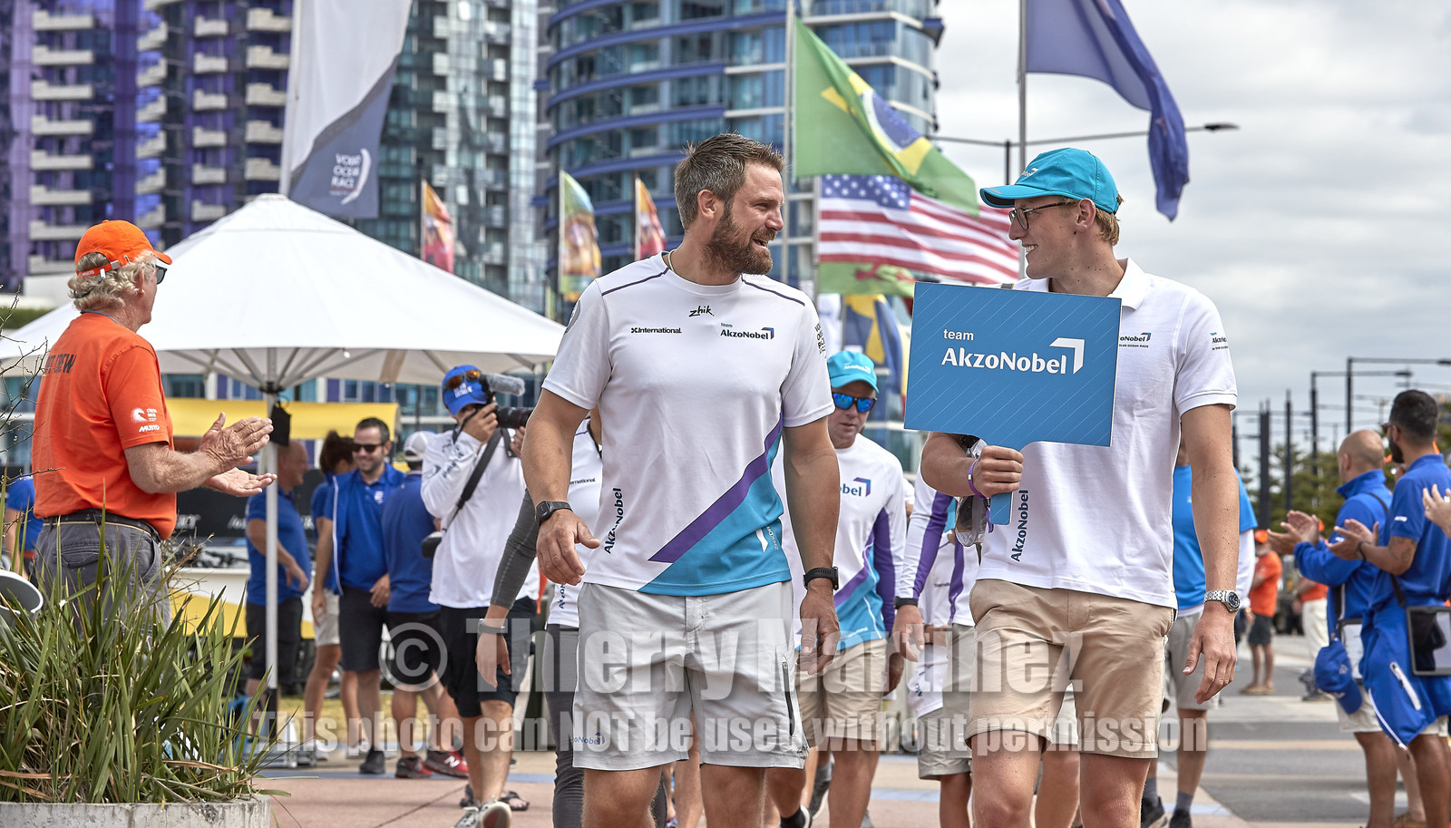 team AkzoNobel  in Volvo Ocean Race 2017-18.