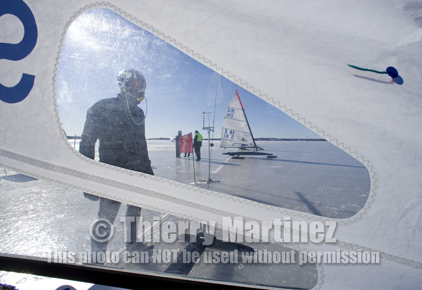 Ice Boats in Stockholm Archipelago - March 2005.