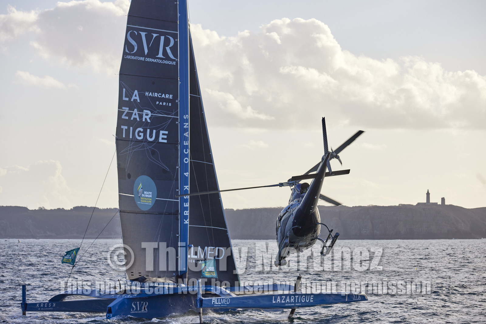 22_40071   © Thierry Martinez.DINARD, FRANCE. 9 Novembre  2022Départ de la 12éme ROUTE DU RHUM, transatlantique course à la voile en solitaire de St Malo(FRA)  à Pointe à Pitre (FRA-Guadeloupe) 3.543 milles nautiques.