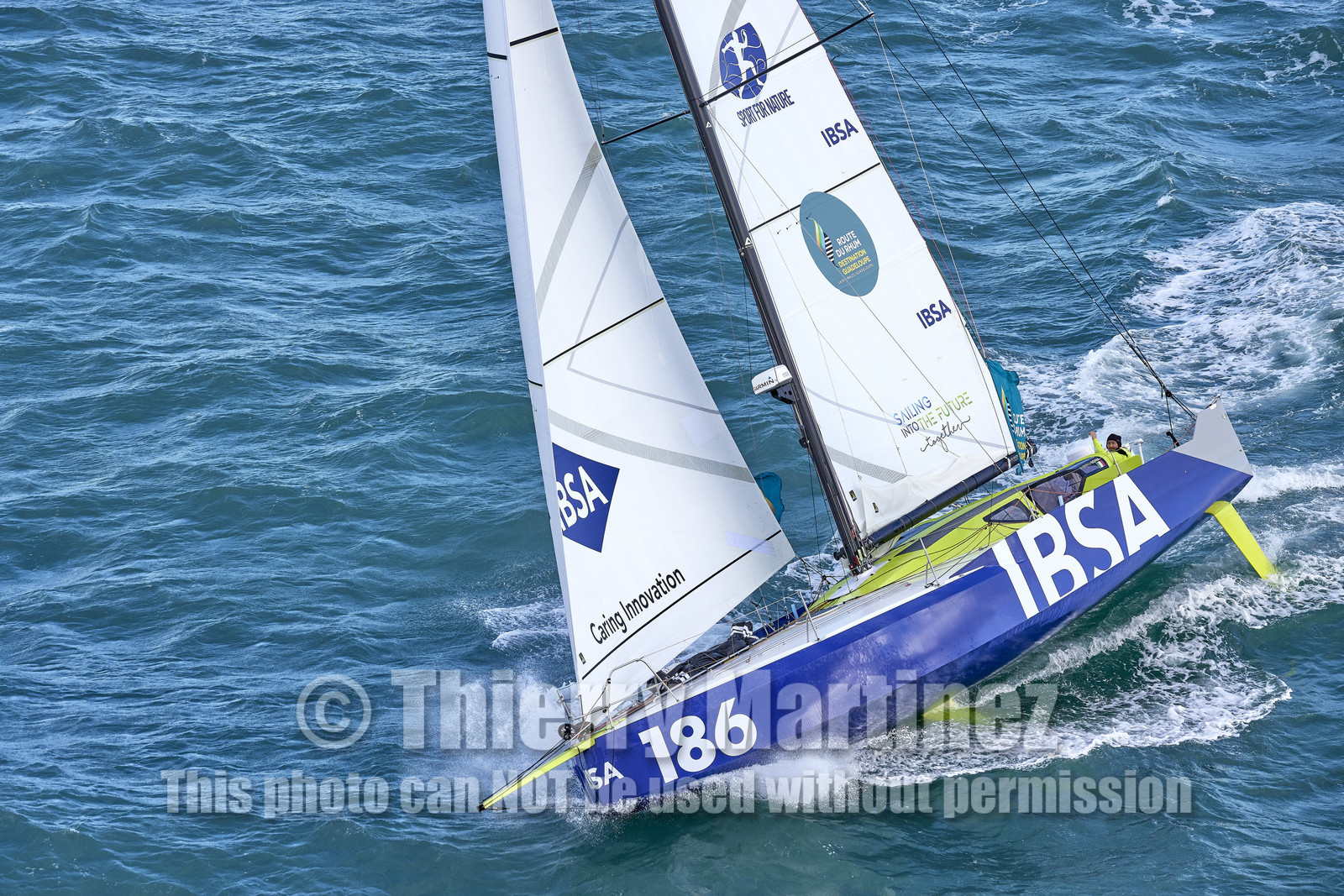 22_38934   © Thierry Martinez.DINARD, FRANCE. 9 Novembre  2022Départ de la 12éme ROUTE DU RHUM, transatlantique course à la voile en solitaire de St Malo(FRA)  à Pointe à Pitre (FRA-Guadeloupe) 3.543 milles nautiques.